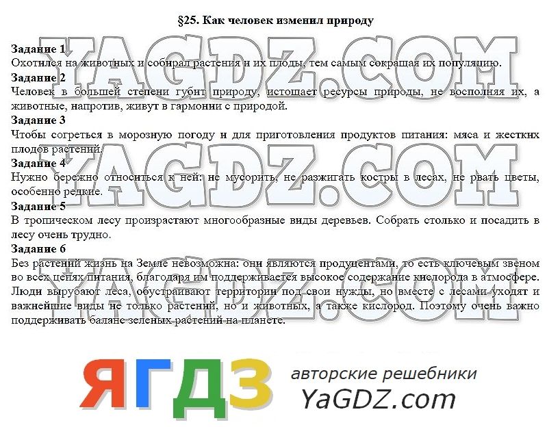 Как человек изменял природу 5 класс биология презентация